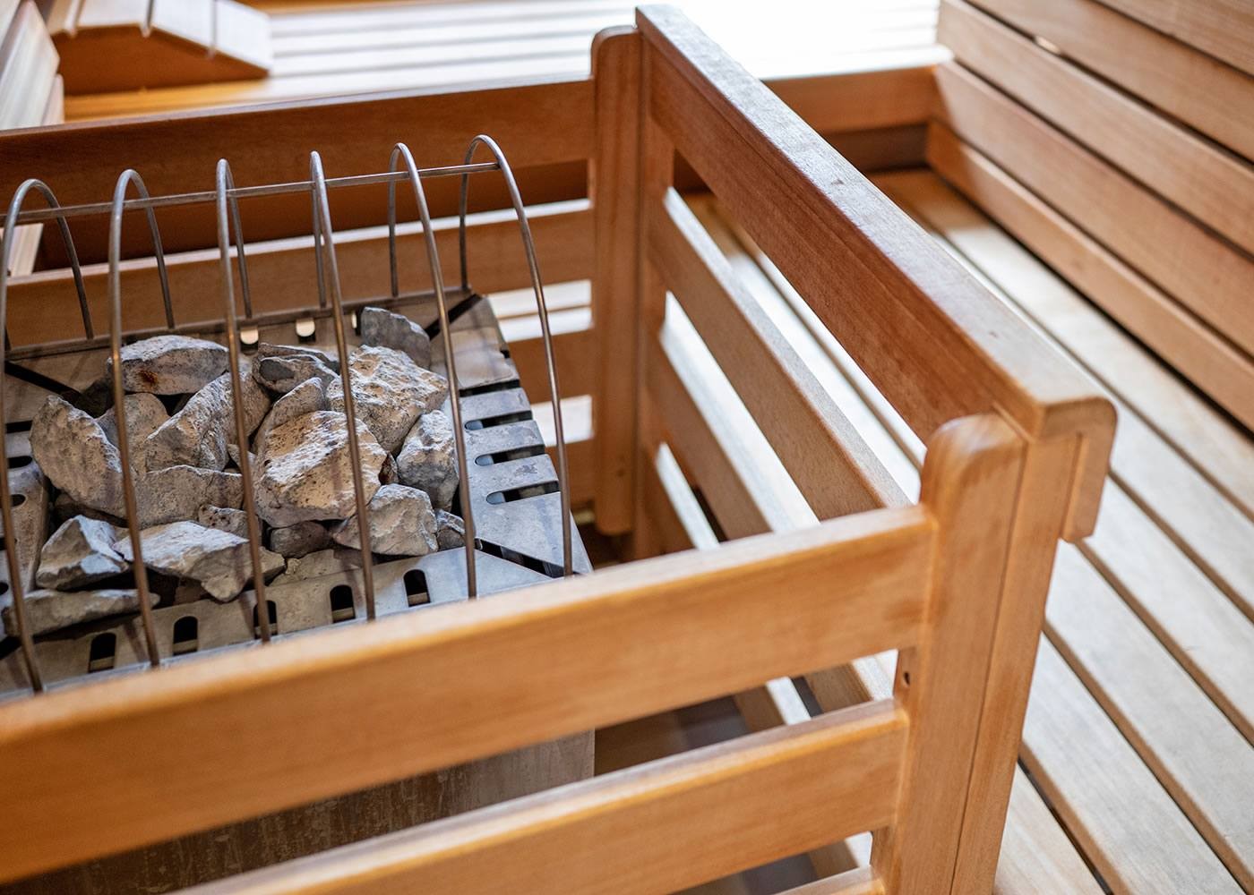 Aufguss in der Sauna